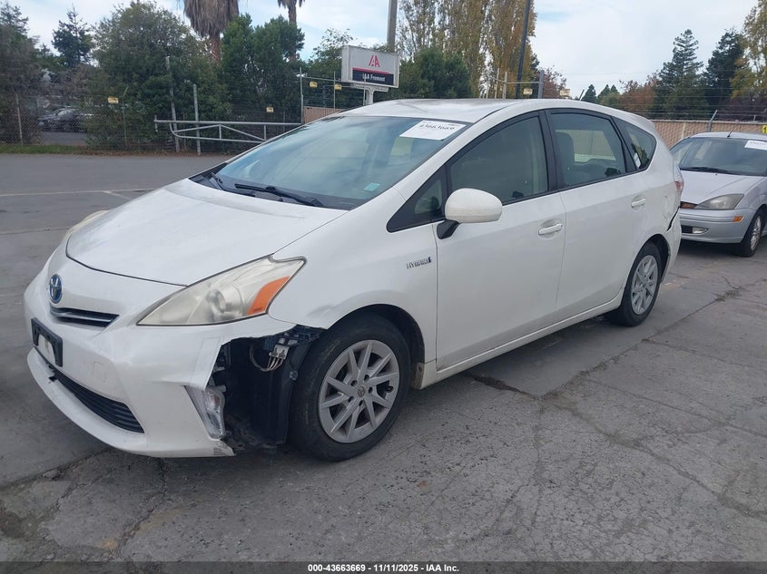 JTDZN3EU9C3101983 2012 TOYOTA PRIUS V (+) photo no. 2