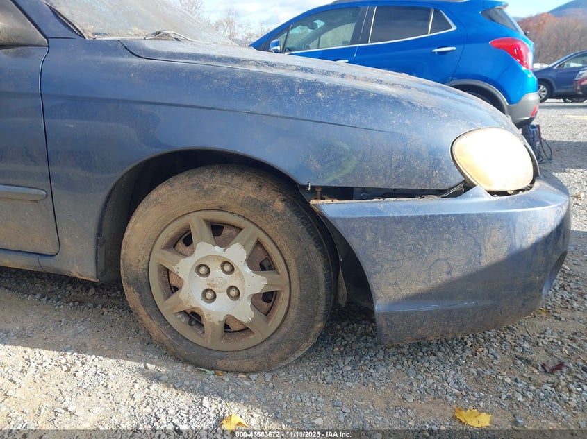 2003 Kia Spectra Ls VIN: KNAFB121X35275220 Lot: 43663672