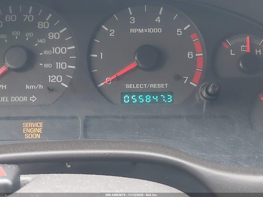 2000 Ford Mustang VIN: 1FAFP4045YF108287 Lot: 43663676