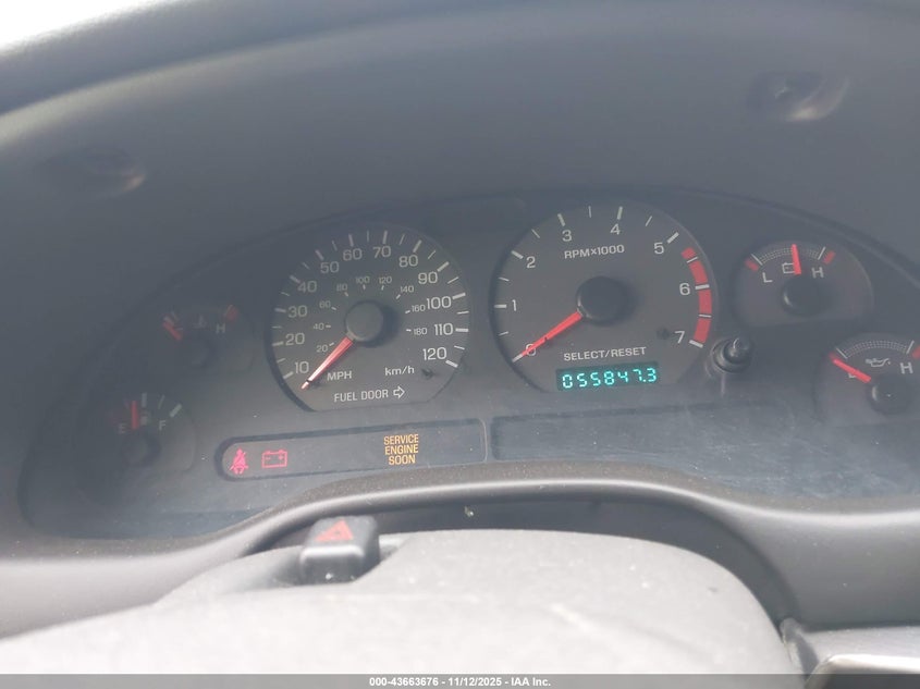 2000 Ford Mustang VIN: 1FAFP4045YF108287 Lot: 43663676