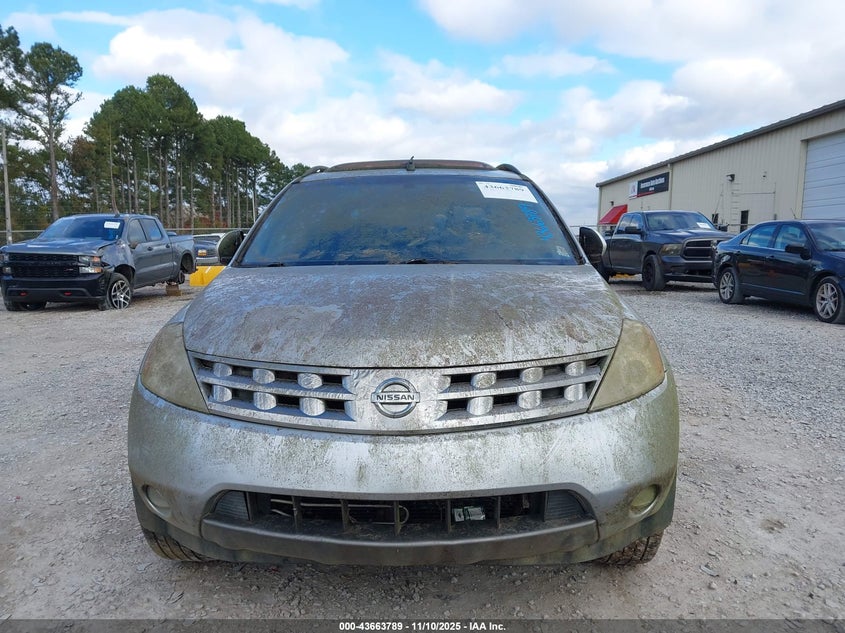 2005 Nissan Murano Sl VIN: JN8AZ08T75W324757 Lot: 43663789