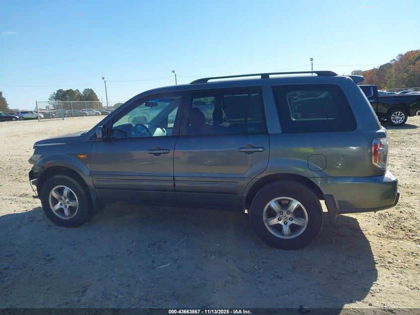 2007 Honda Pilot Ex VIN: 5FNYF28477B029544 Lot: 43663867