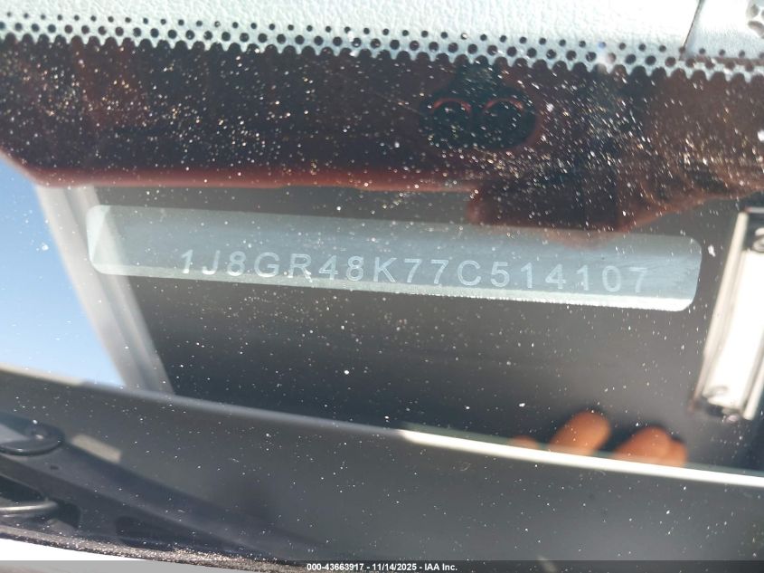 2007 Jeep Grand Cherokee Laredo VIN: 1J8GR48K77C514107 Lot: 43663917