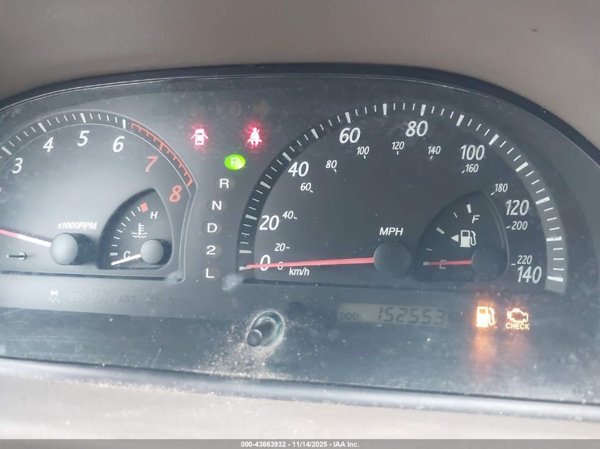 2002 Toyota Camry Le VIN: 4T1BE32K92U022323 Lot: 43663932