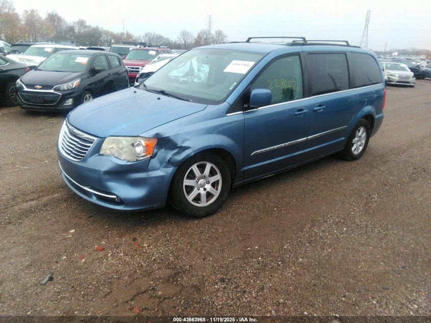 Vin: 2c4rc1bg8cr117656, lot: 44159193, chrysler town & country touring 20122