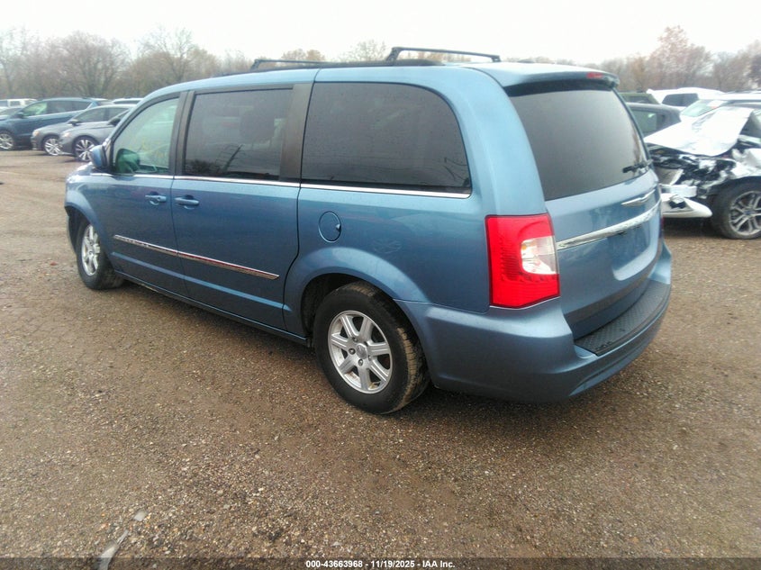 Vin: 2c4rc1bg8cr117656, lot: 44159193, chrysler town & country touring 20123