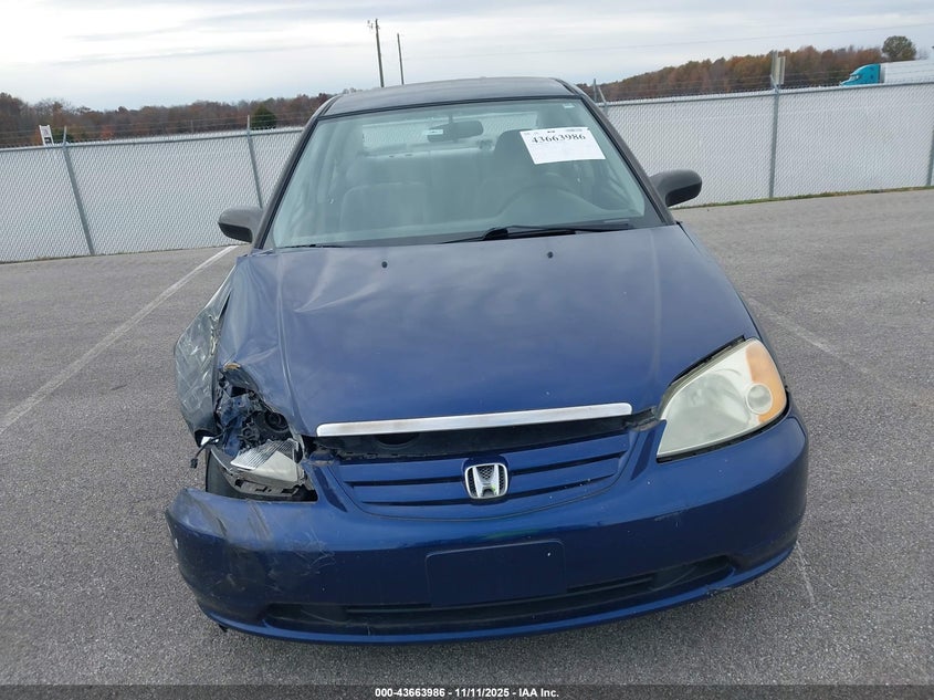 2003 Honda Civic Lx VIN: 1HGES16523L021316 Lot: 43663986