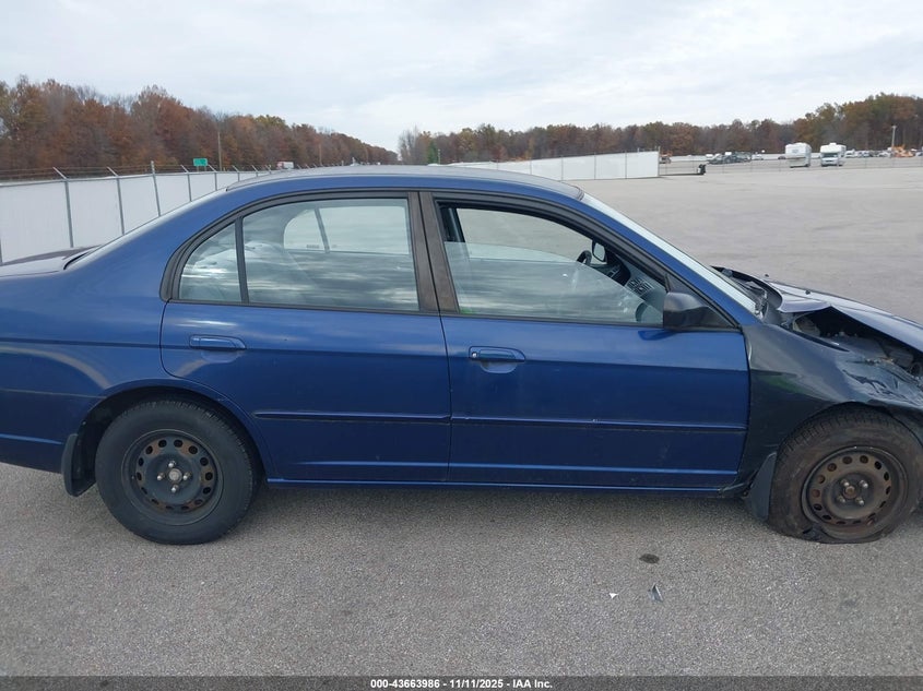 2003 Honda Civic Lx VIN: 1HGES16523L021316 Lot: 43663986