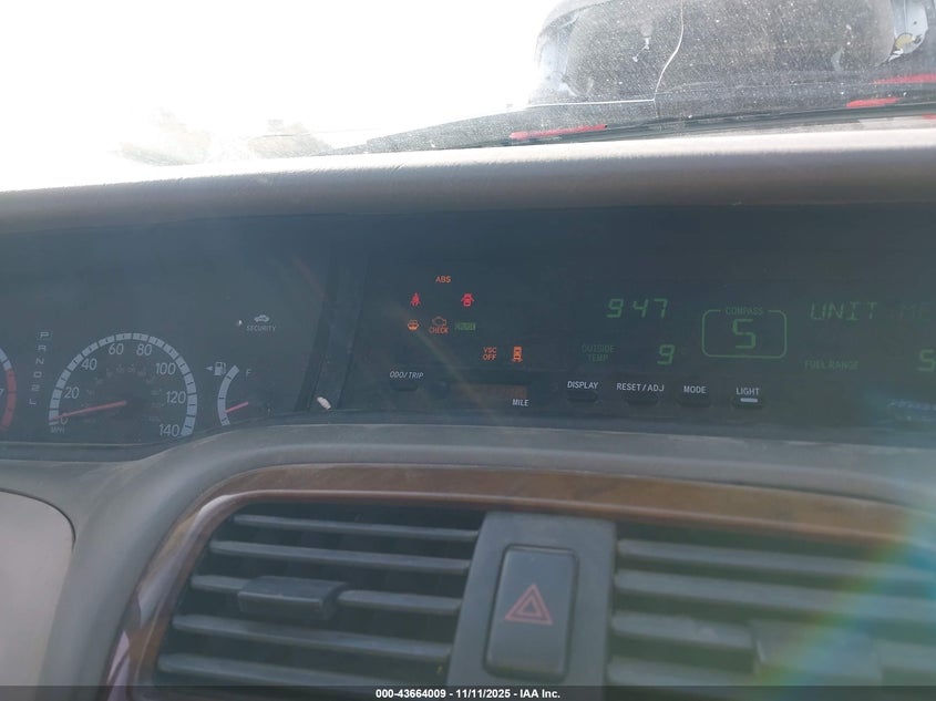 2001 Toyota Avalon Xls VIN: 4T1BF28BX1U193191 Lot: 43664009