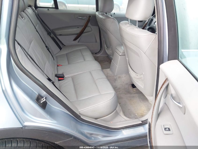 2006 BMW X3 3.0I VIN: WBXPA93436WG87890 Lot: 43664043