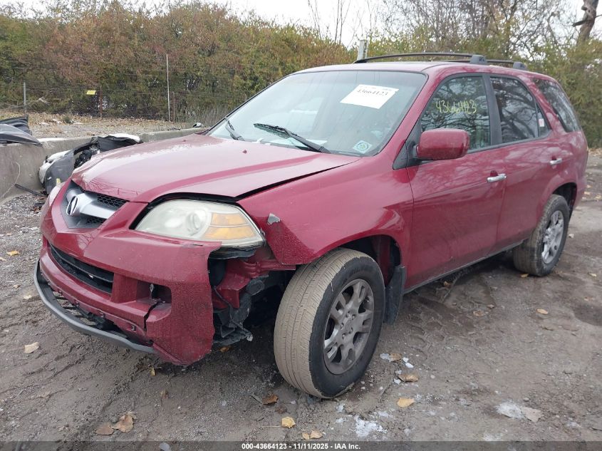 2004 Acura Mdx VIN: 2HNYD18914H550660 Lot: 43664123