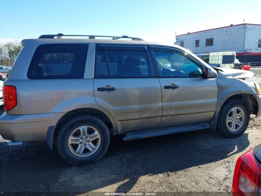 2003 Honda Pilot Ex-L VIN: 2HKYF18643H575337 Lot: 43664224