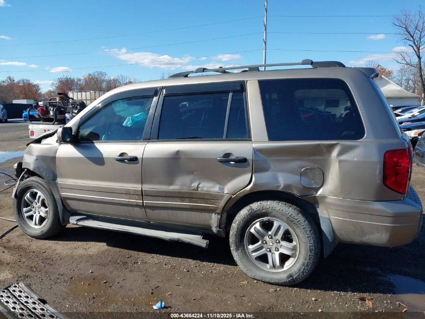 2003 Honda Pilot Ex-L VIN: 2HKYF18643H575337 Lot: 43664224