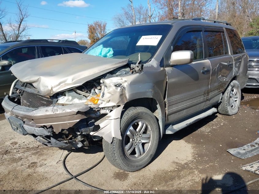 2003 Honda Pilot Ex-L VIN: 2HKYF18643H575337 Lot: 43664224