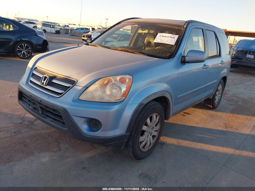 JHLRD78986C010633 2006 HONDA CR-V photo no. 2