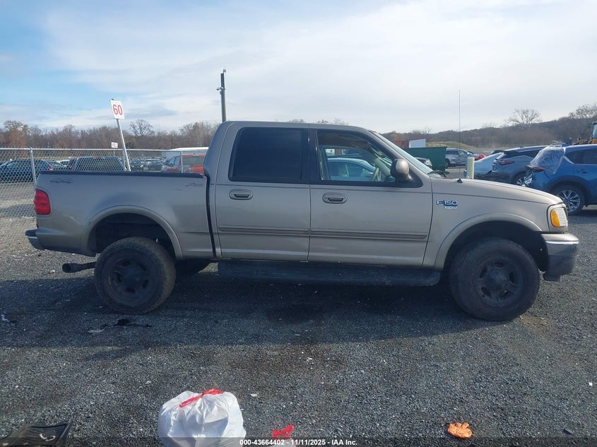 2002 Ford F-150 Lariat/Xlt VIN: 1FTRW08L32KC97597 Lot: 43664402