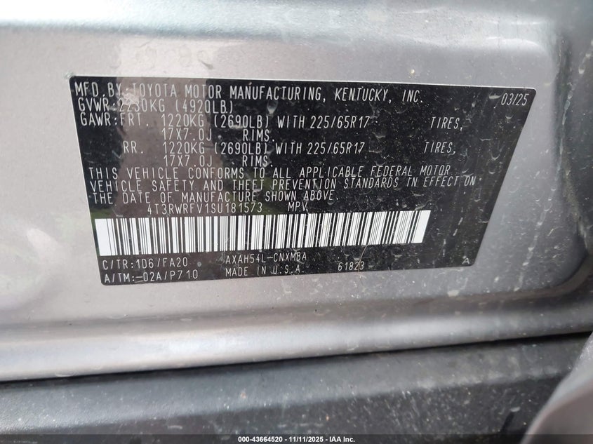4T3RWRFV1SU181573 2025 TOYOTA RAV 4 photo no. 9