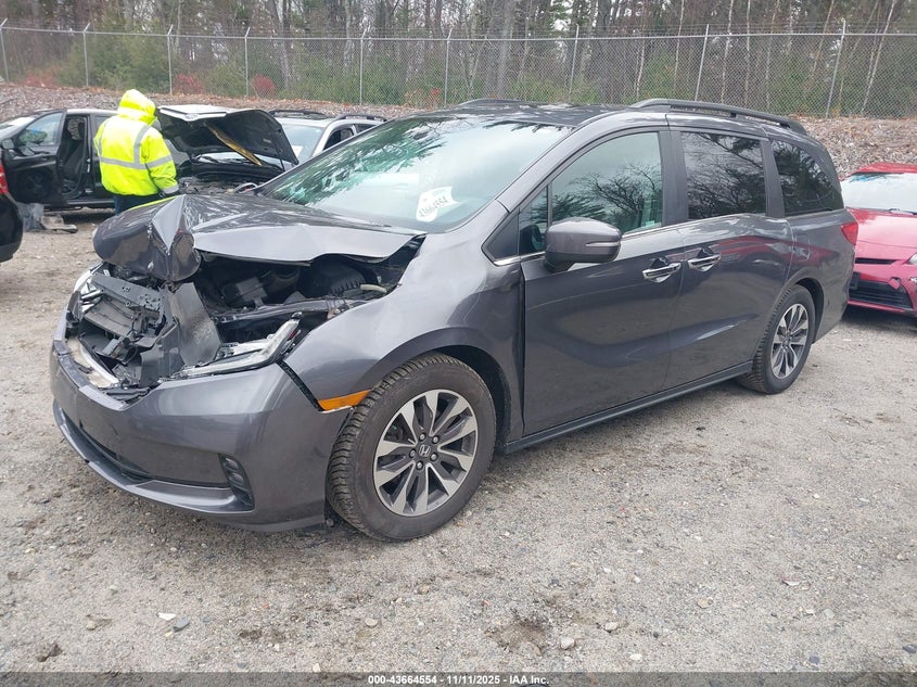 2022 HONDA ODYSSEY EX-L - 5FNRL6H75NB031904