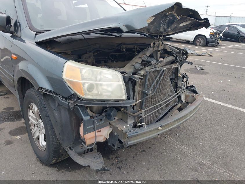 2006 Honda Pilot Lx VIN: 5FNYF28136B016679 Lot: 43664555