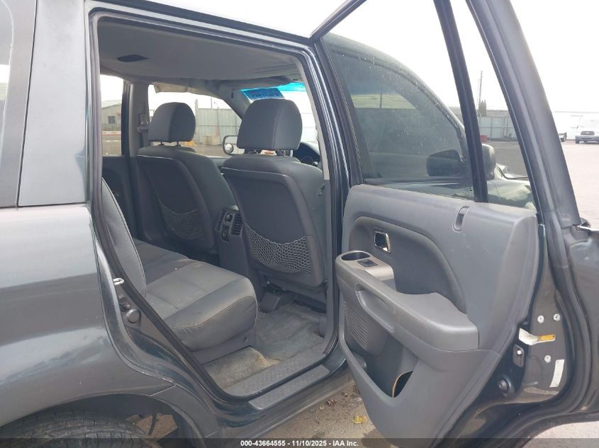 2006 Honda Pilot Lx VIN: 5FNYF28136B016679 Lot: 43664555