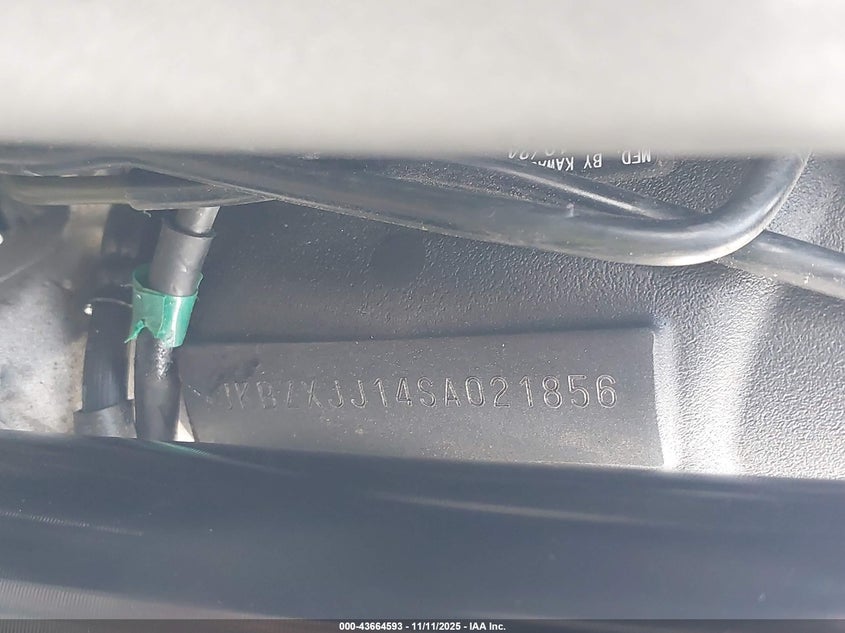 2025 Kawasaki Zx636 K VIN: JKBZXJJ14SA021856 Lot: 43664593