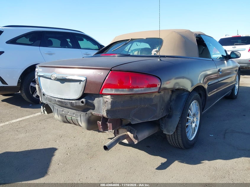 2004 Chrysler Sebring Lxi VIN: 1C3EL55RX4N133749 Lot: 43664606