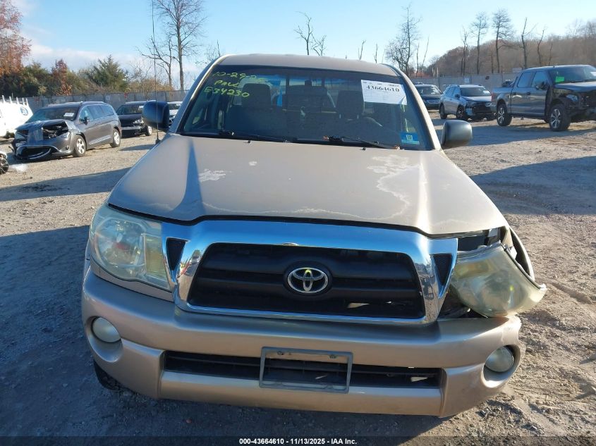 2005 Toyota Tacoma Prerunner V6 VIN: 5TETU62NX5Z082467 Lot: 43664610