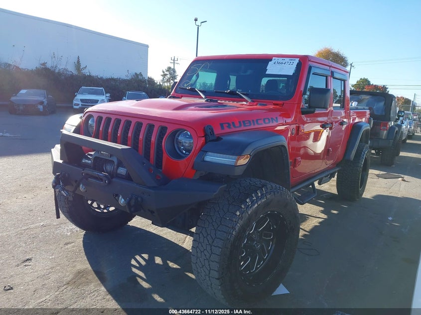 Vin: 1c6jjtbg4ml533672, lot: 44159947, jeep gladiator rubicon 4x4 20212