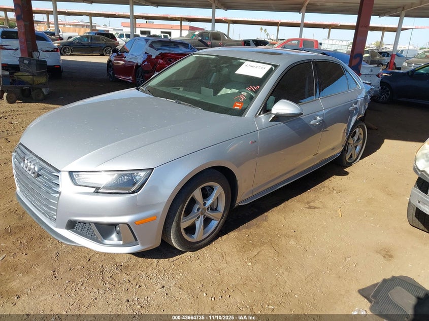 2019 AUDI A4 45 PREMIUM - WAUDNAF45KA043245