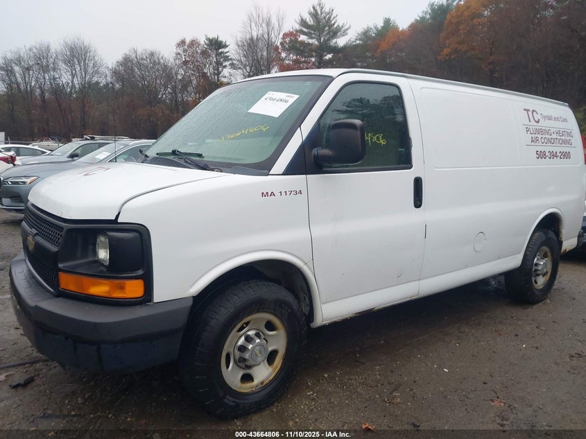 2013 Chevrolet Express 2500 Work Van VIN: 1GCWGFCA3D1121568 Lot: 43664806