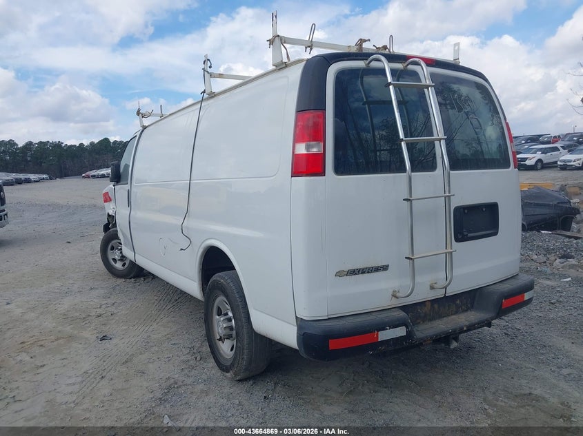 Vin: 1gcwgbff7h1133910, lot: 44160094, chevrolet express 2500 work van 20173