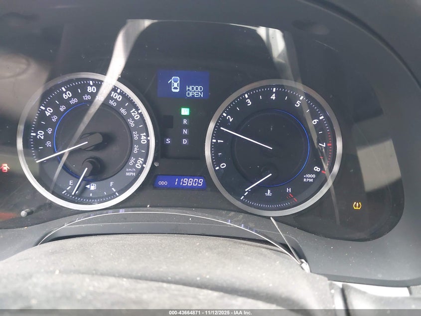 2012 Lexus Is 250 VIN: JTHBF5C29C5162300 Lot: 43664871