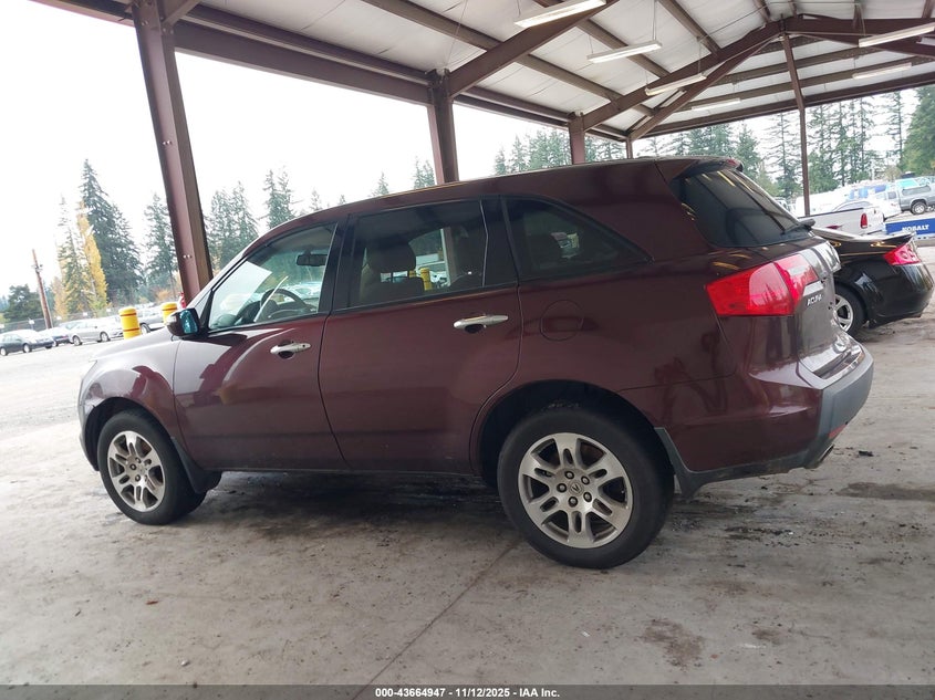 2009 Acura Mdx VIN: 2HNYD282X9H507726 Lot: 43664947