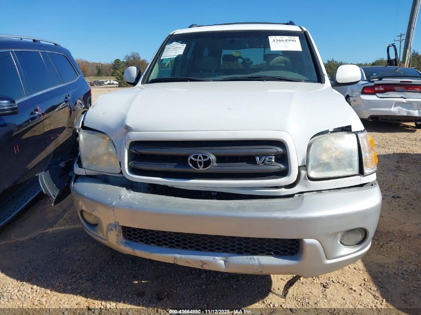 2004 Toyota Sequoia Sr5 V8 VIN: 5TDZT34A14S212329 Lot: 43664990