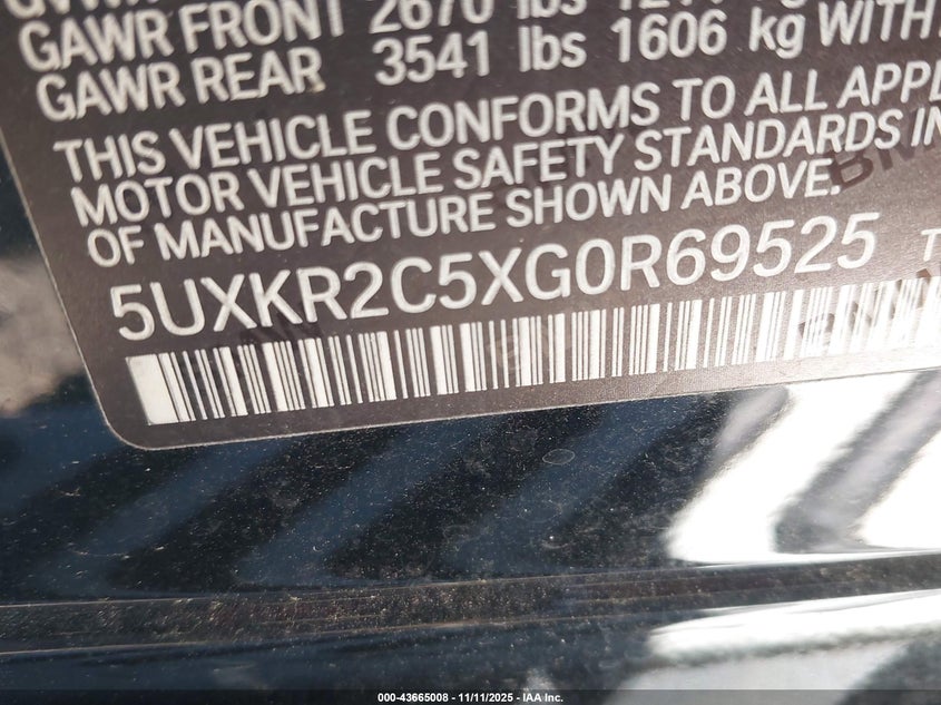 2016 BMW X5 SDRIVE35I - 5UXKR2C5XG0R69525