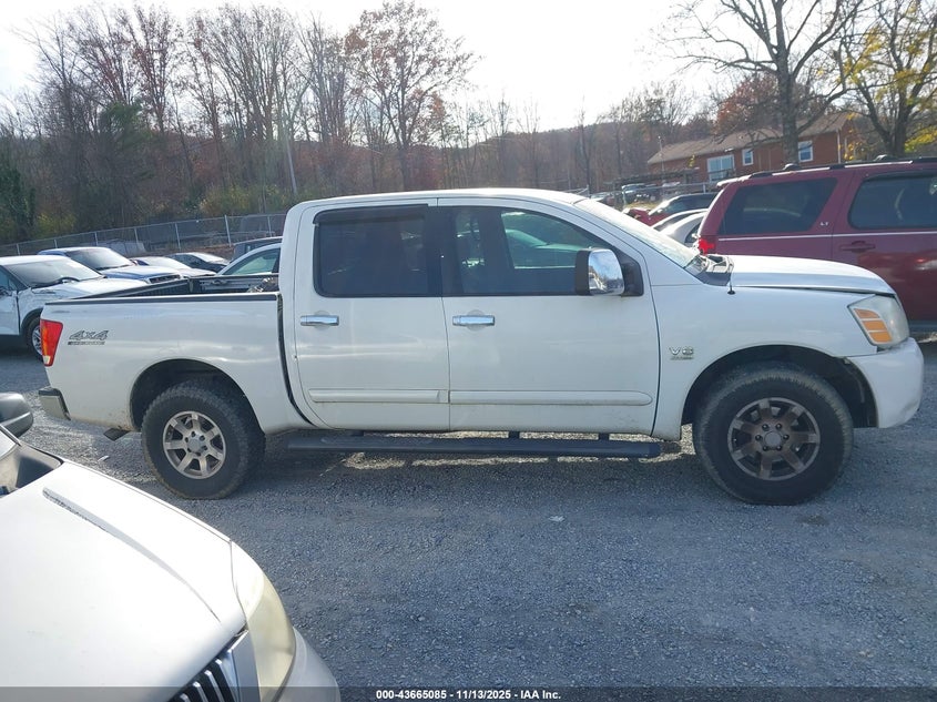2004 Nissan Titan Le VIN: 1N6AA07B34N583176 Lot: 43665085
