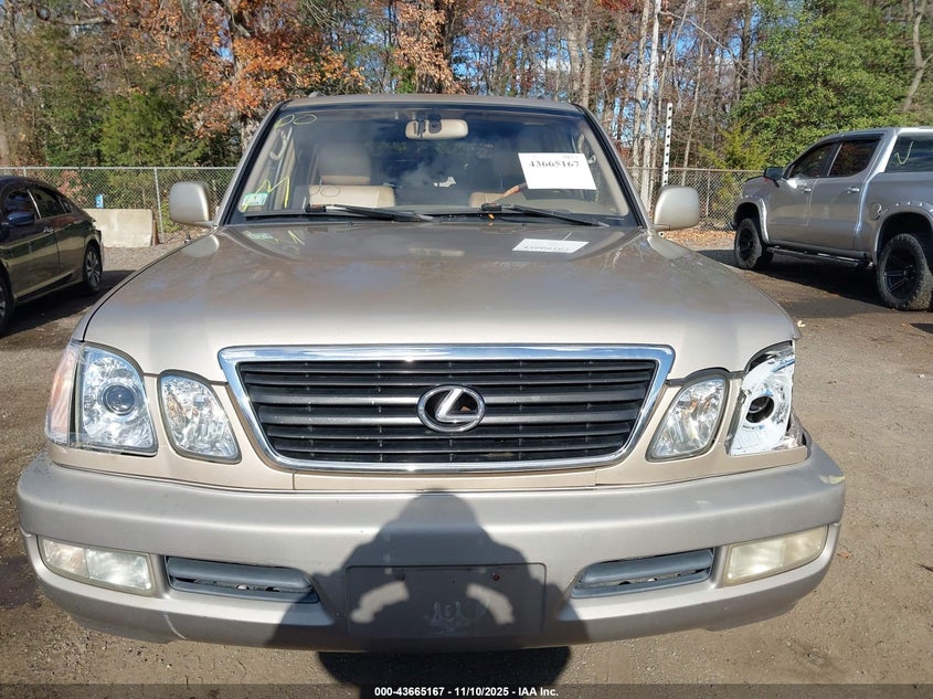 2000 Lexus Lx 470 VIN: JT6HT00W2Y0084467 Lot: 43665167