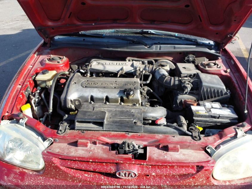 1998 Kia Sephia Ls VIN: KNAFB121XW5721189 Lot: 43665198