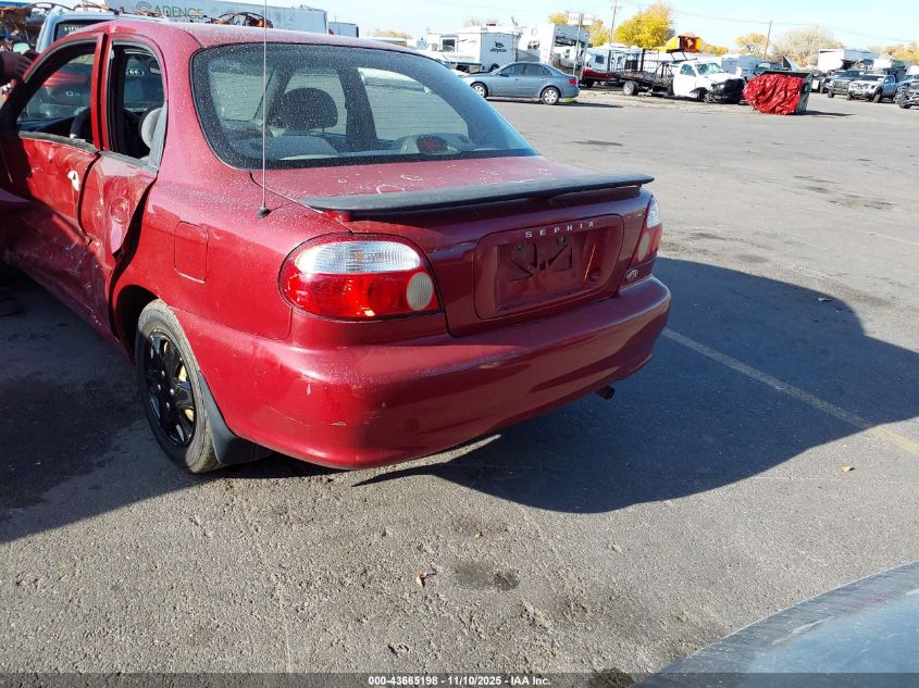 1998 Kia Sephia Ls VIN: KNAFB121XW5721189 Lot: 43665198