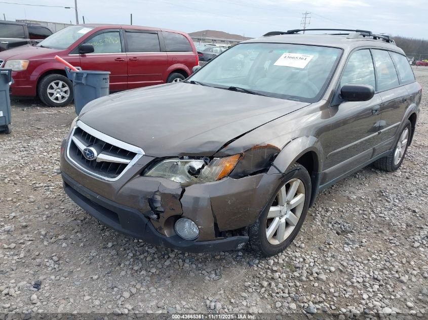 2008 Subaru Outback 2.5I/2.5I L.l. Bean Edition VIN: 4S4BP61C387366825 Lot: 43665361