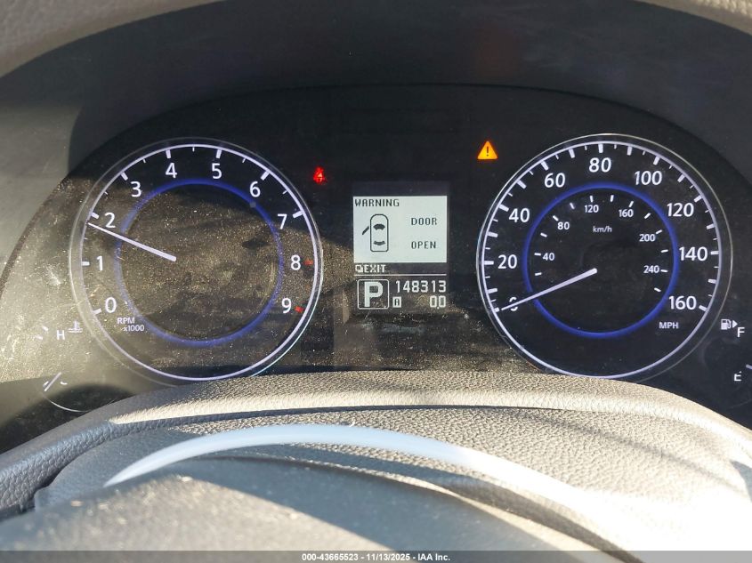 2011 Infiniti G25X VIN: JN1DV6AR0BM650433 Lot: 43665523