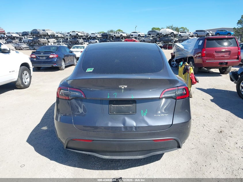 2023 Tesla Model Y Awd/Long Range Dual Motor All-Wheel Drive VIN: 7SAYGAEE1PF769999 Lot: 43665559