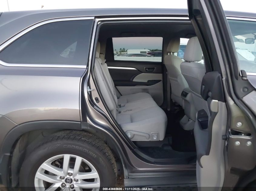 2016 Toyota Highlander Le V6 VIN: 5TDZKRFHXGS140759 Lot: 43665606