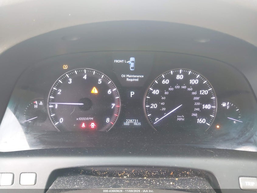 2007 Lexus Ls 460 VIN: JTHBL46F875040079 Lot: 43665626