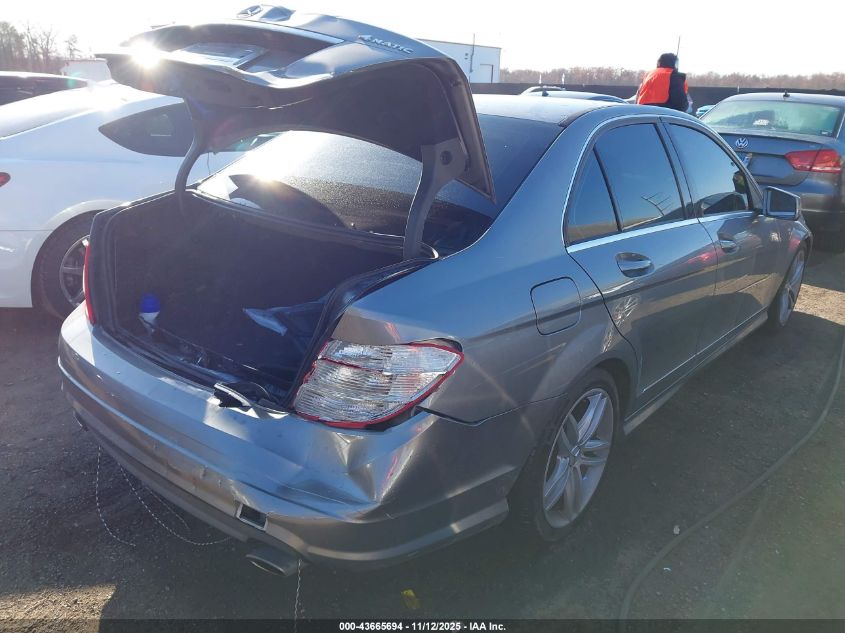 2011 Mercedes-Benz C 300 Sport 4Matic VIN: WDDGF8BBXBR163866 Lot: 43665694