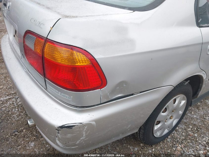 1999 Honda Civic Value Package VIN: 2HGEJ6613XH584231 Lot: 43665736