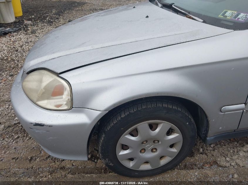 1999 Honda Civic Value Package VIN: 2HGEJ6613XH584231 Lot: 43665736