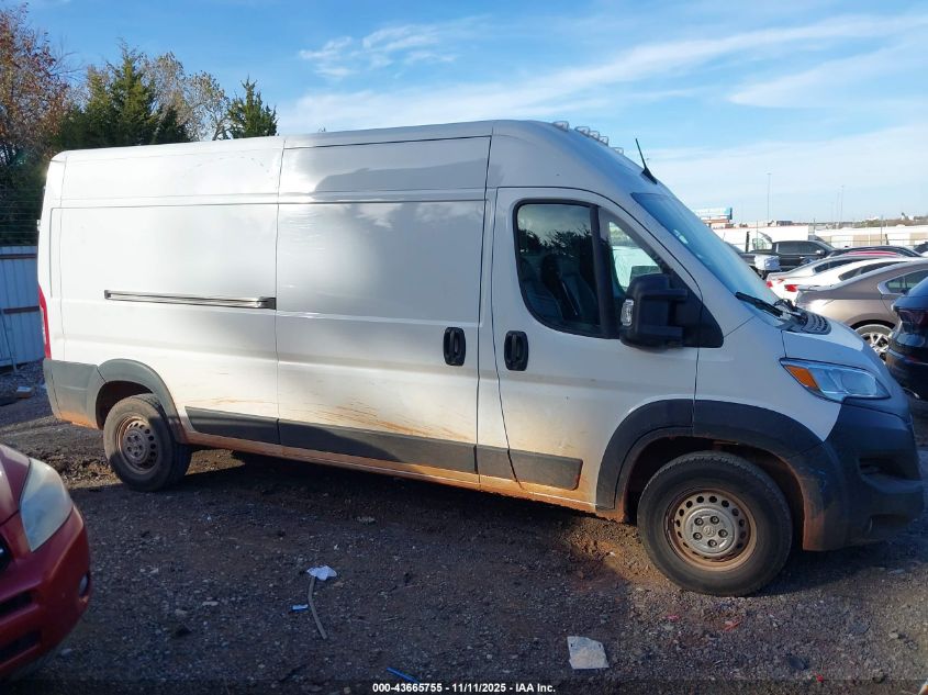 2024 Ram Promaster 2500 Tradesman High Roof 159 Wb W/Pass Seat VIN: 3C6LRVDG3RE150574 Lot: 43665755