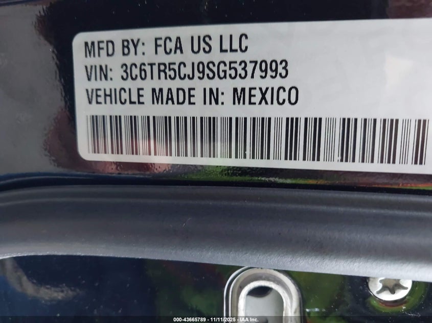 3C6TR5CJ9SG537993 2025 RAM 2500 photo no. 9