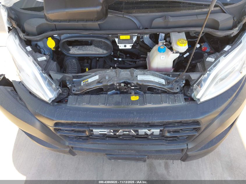 2025 Ram Promaster 2500 Tradesman High Roof 159 Wb W/Pass Seat VIN: 3C6LRVDG1SE556116 Lot: 43665820